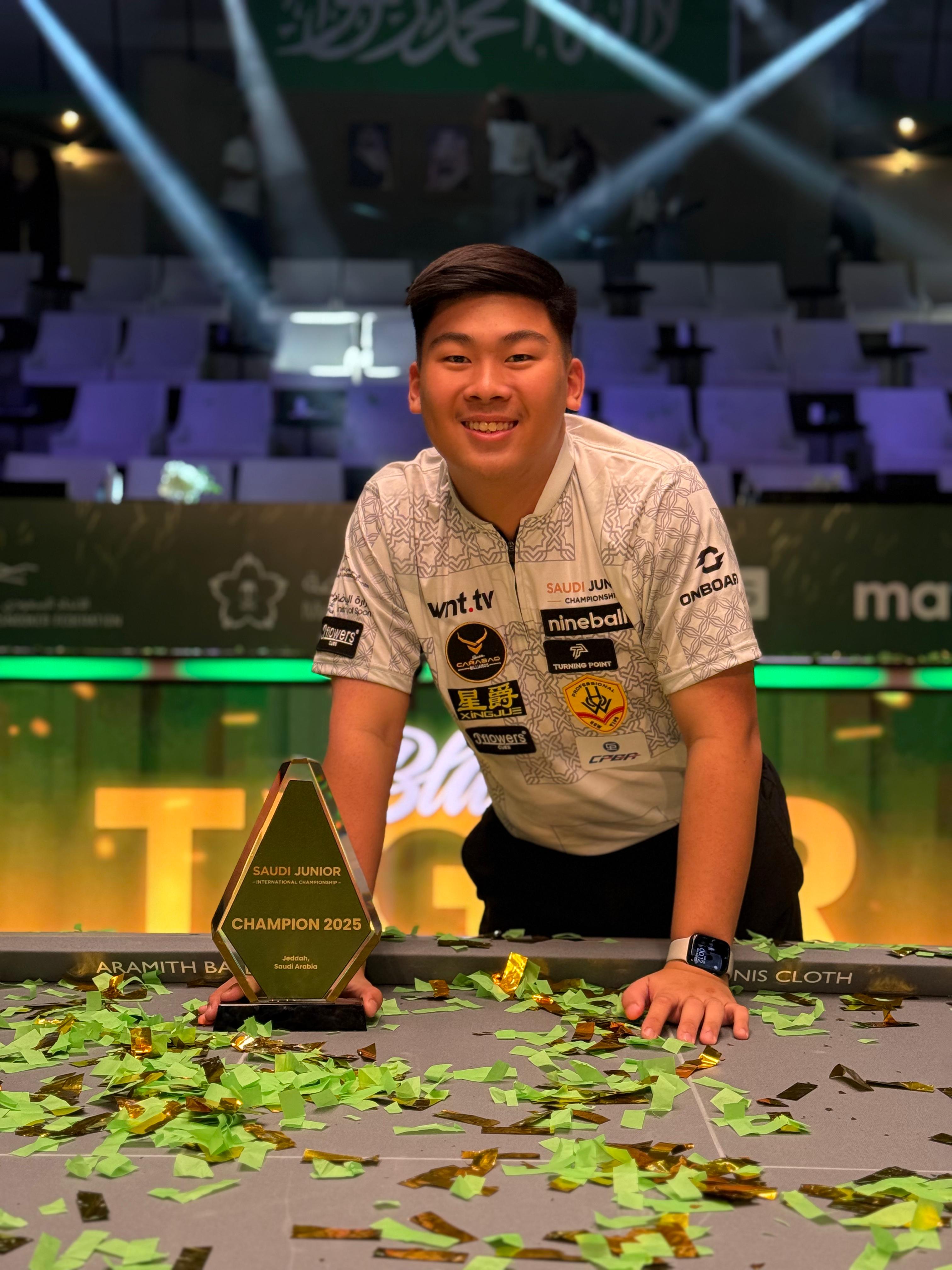 Albert Januarta Raih Gelar Juara di World Pool Championship Junior Saudi Arabia 2025